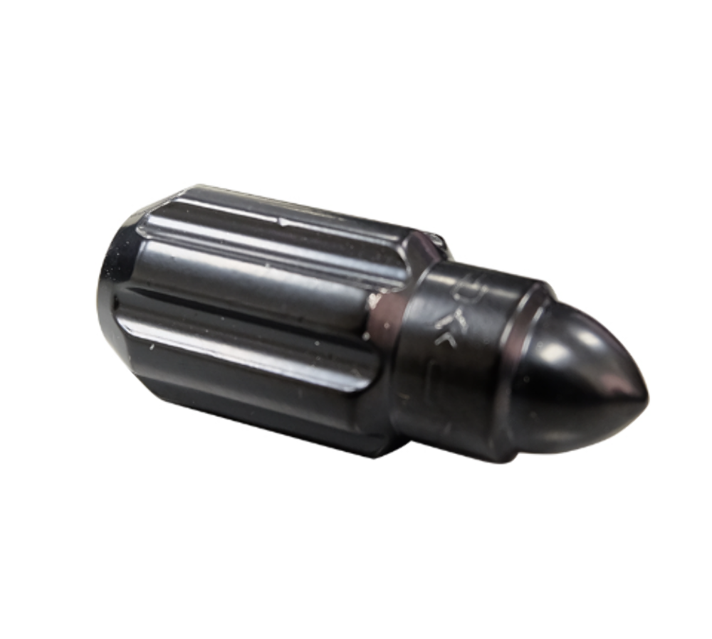 M12 x 1.5 Steel Lug Nut Set Bullet Shape 21 pc Black W/ Lock Key