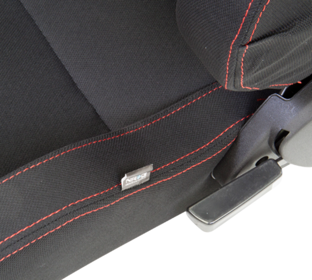 Type-R Cloth Sport Seat Black w/ Red Stitch w/ logo