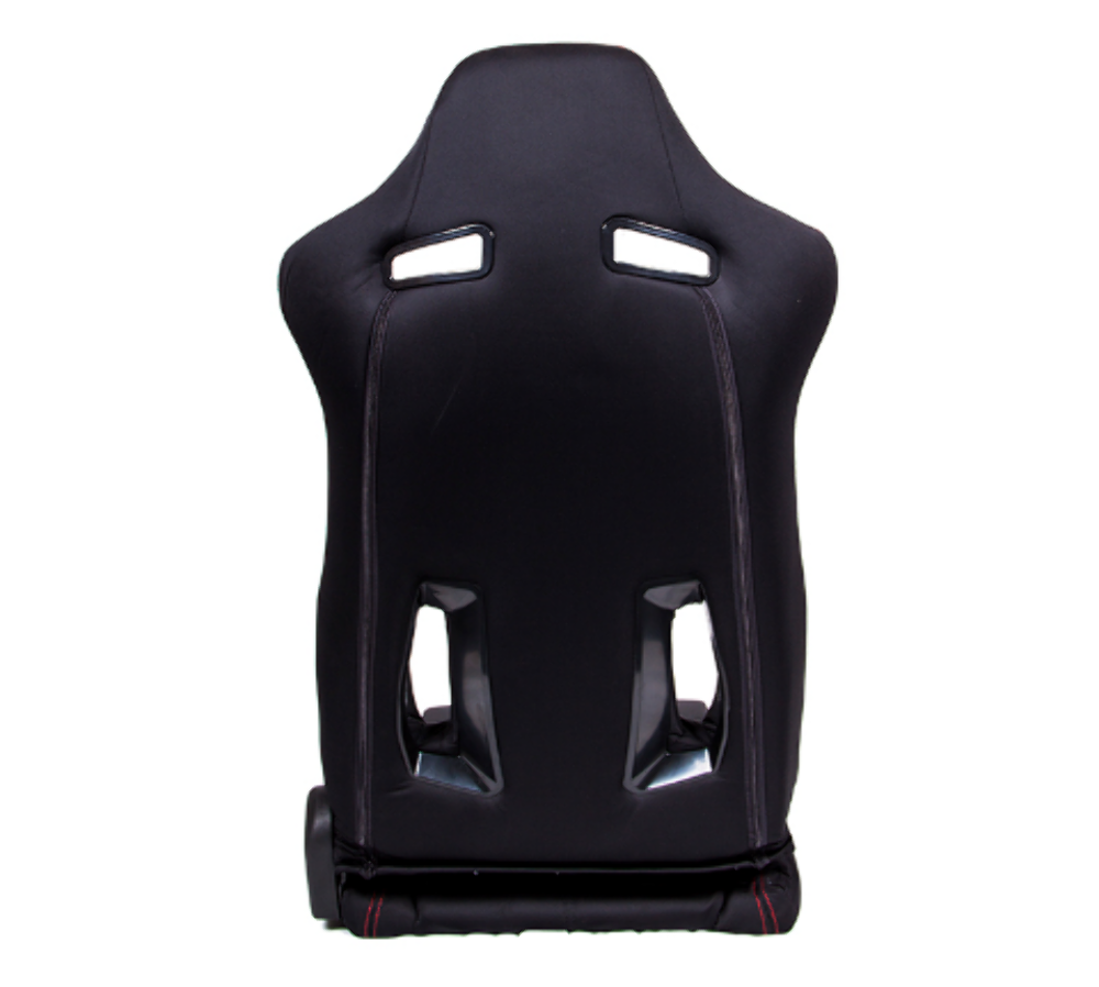 "The Arrow" NRG Cloth Sport Seat Black w/ Red Stitch w/ logo