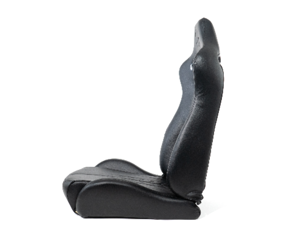 "The Arrow" NRG Sports Vinyl Seat Black w/ Black Stitch plus Pressed NRG logo