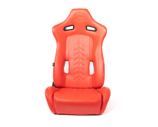 "The Arrow" NRG Sports Vinyl Seat Red w/ Red Stitch plus Pressed NRG logo