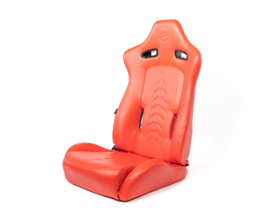 "The Arrow" NRG Sports Vinyl Seat Red w/ Red Stitch plus Pressed NRG logo