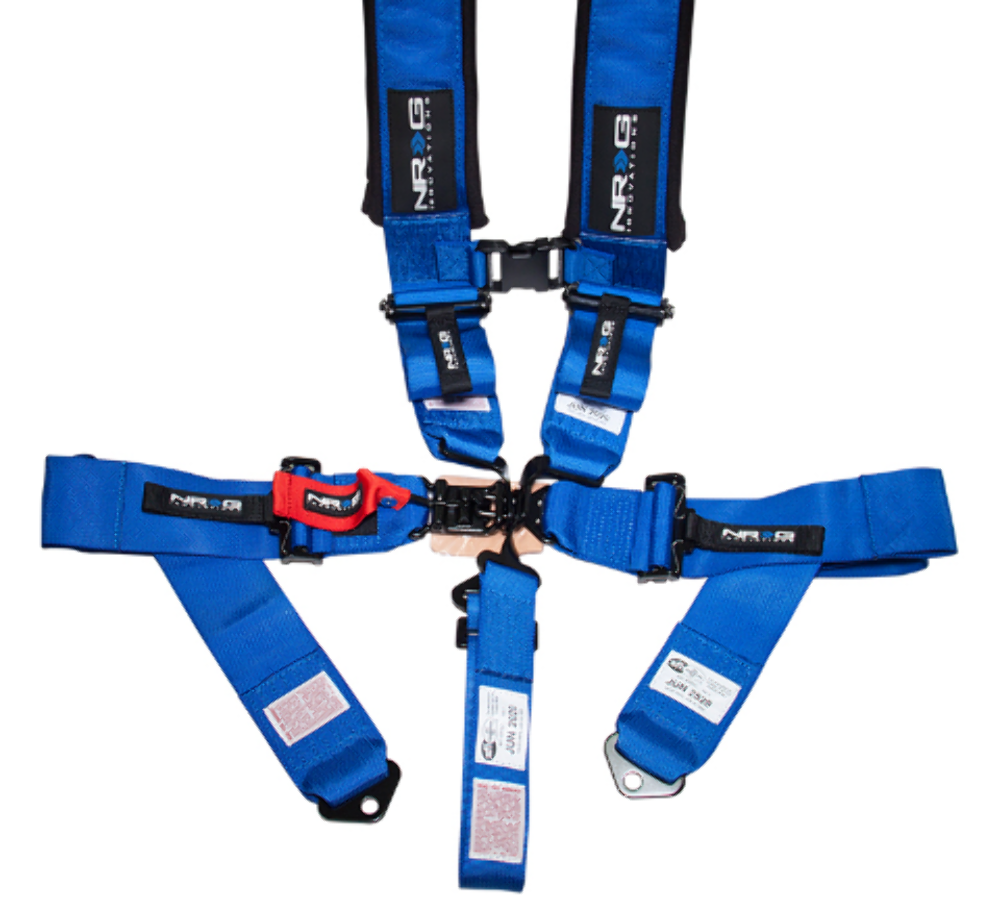 SFI 16.1 5pt 3 inch Seat Belt Harness / Latch Link - Blue