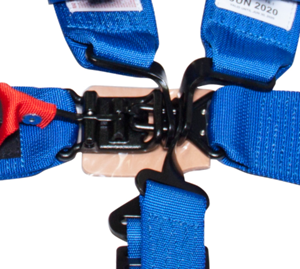 SFI 16.1 5pt 3 inch Seat Belt Harness / Latch Link - Blue