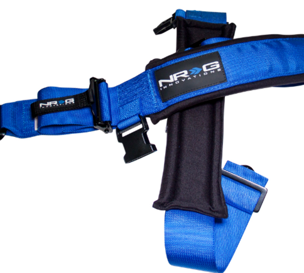 SFI 16.1 5pt 3 inch Seat Belt Harness / Latch Link - Blue