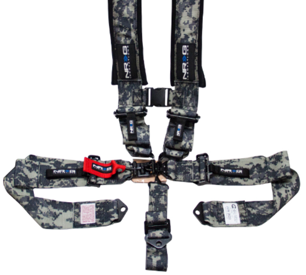 SFI 16.1 5pt 3 inch Seat Belt Harness / Latch Link - Digital Camo