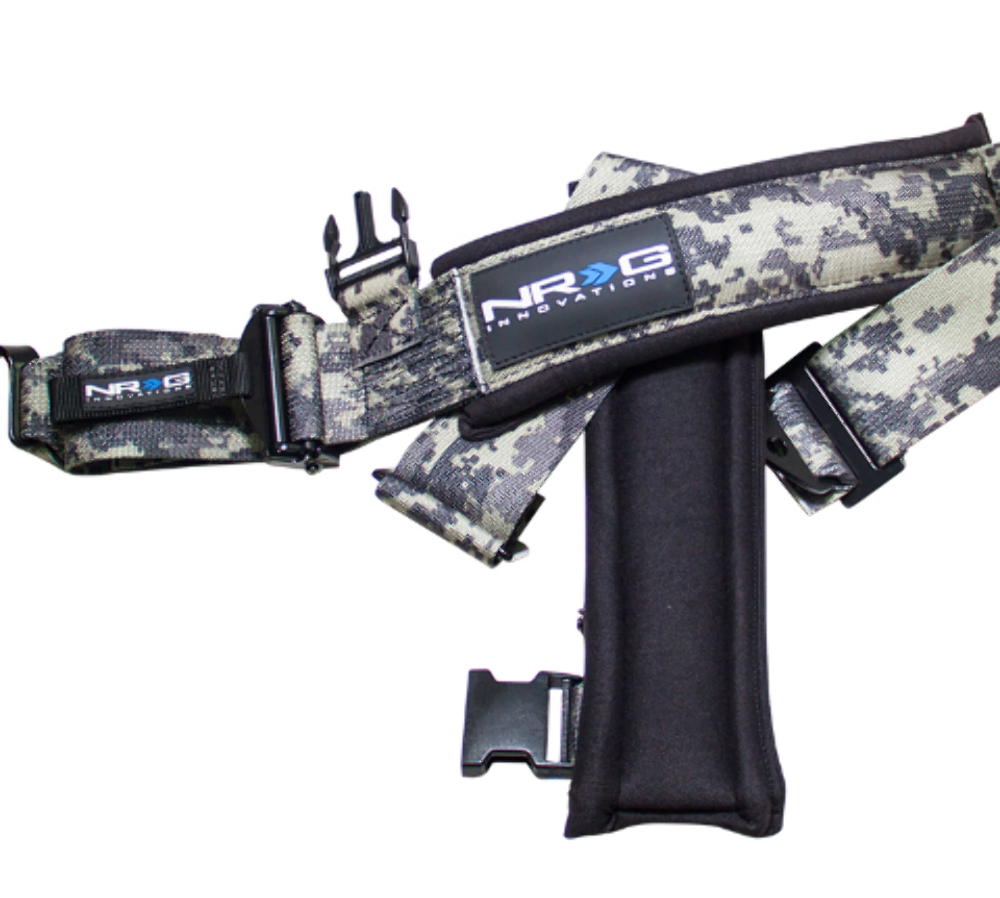 SFI 16.1 5pt 3 inch Seat Belt Harness / Latch Link - Digital Camo