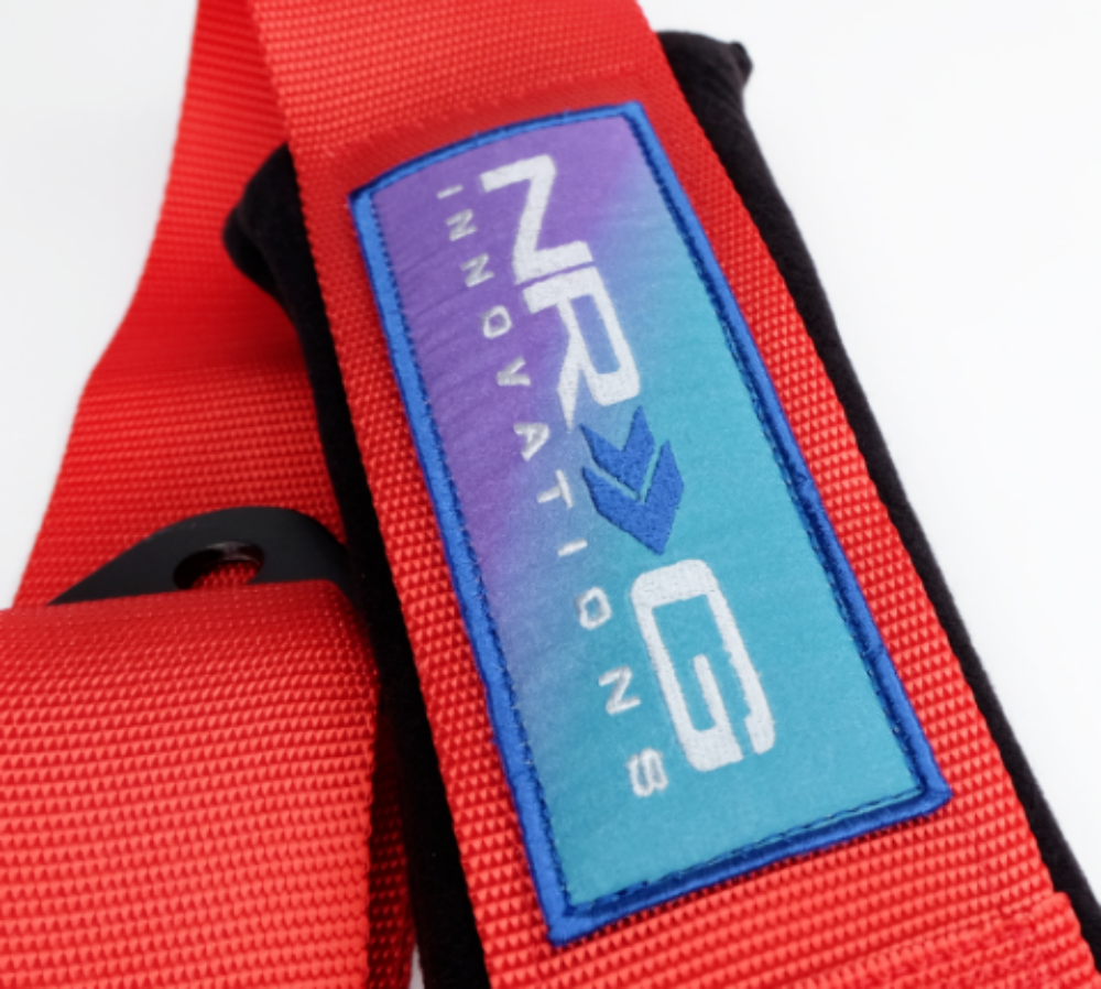 SFI 16.1 5pt 3 inch Seat Belt Harness with pads / Cam Lock - Red 06/21