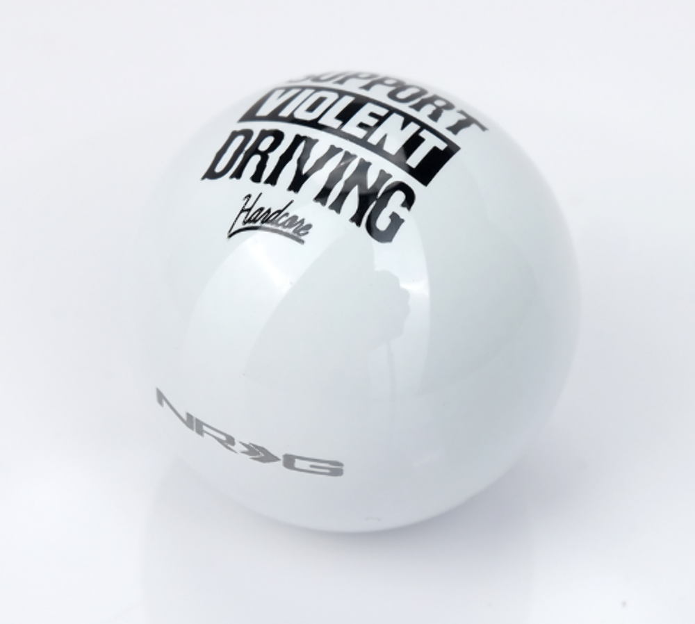 Hardcore Collab Painted White Round Shifter Heavey Weight