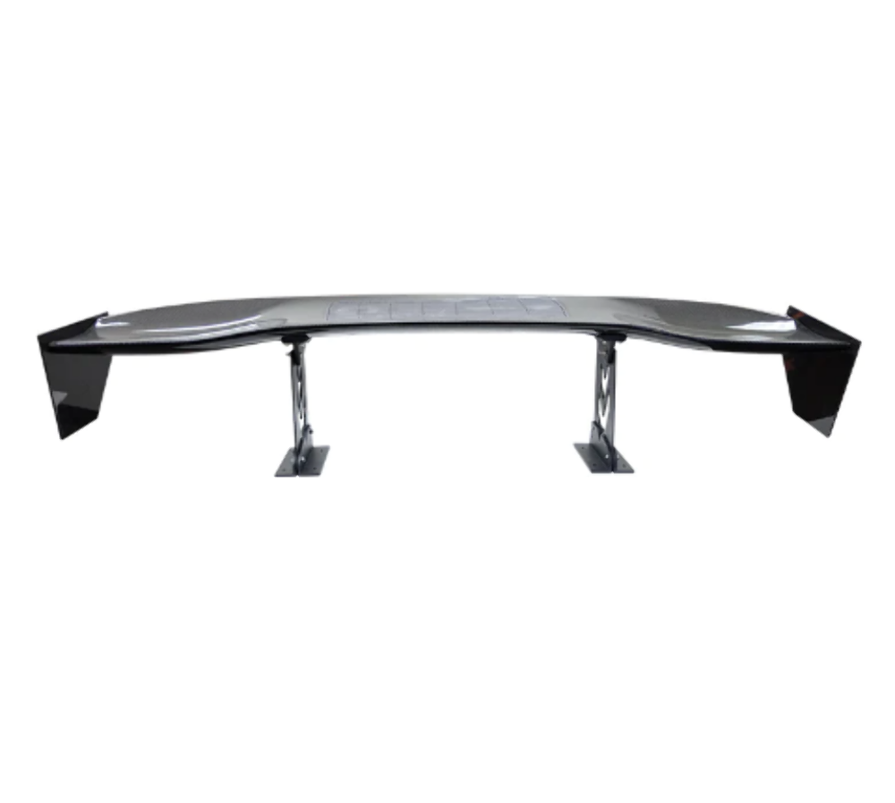Carbon Fiber Spoiler - Universal (59") w / NRG arrow cut out stands and large end plates