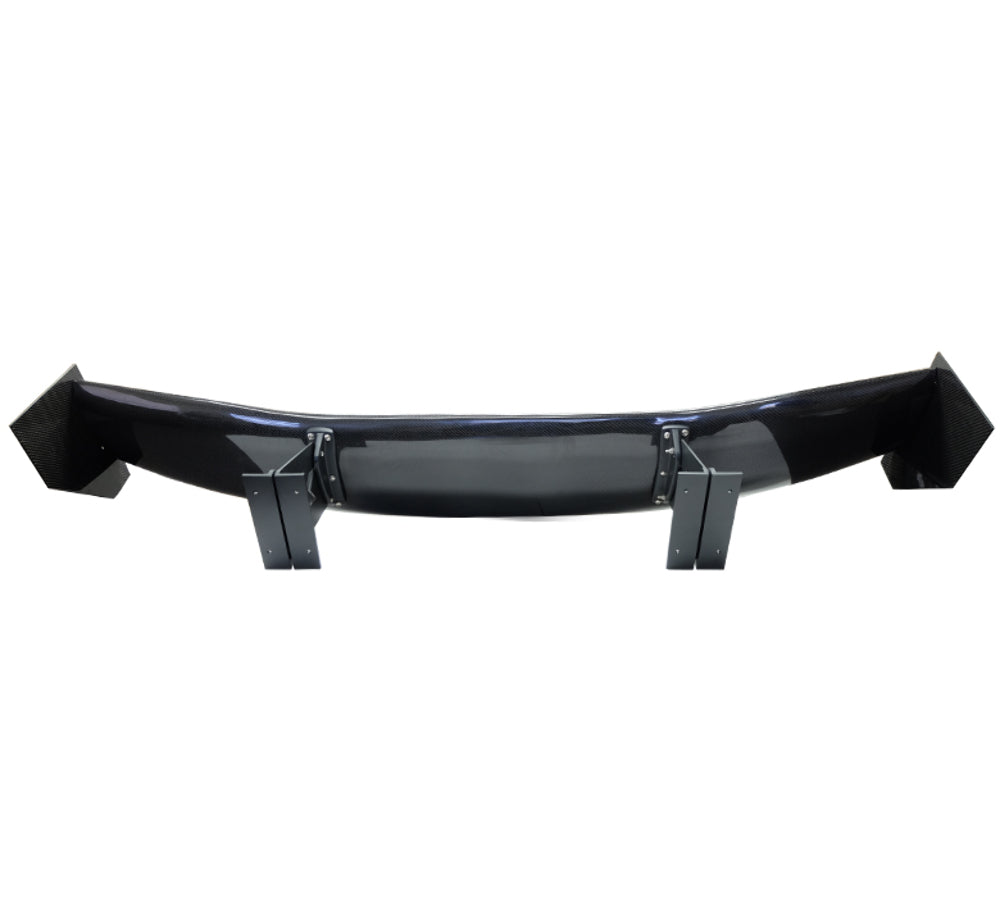 Carbon Fiber Spoiler - Universal (59") w / NRG arrow cut out stands and NRG logo large end plates