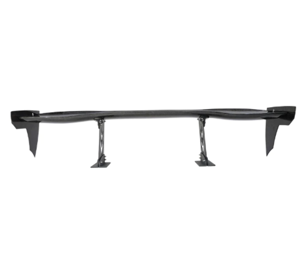 Forged Carbon Fiber Spoiler - Universal (59") w / NRG arrow cut out stands and NRG logo large agreesive end plates ( adjustable)