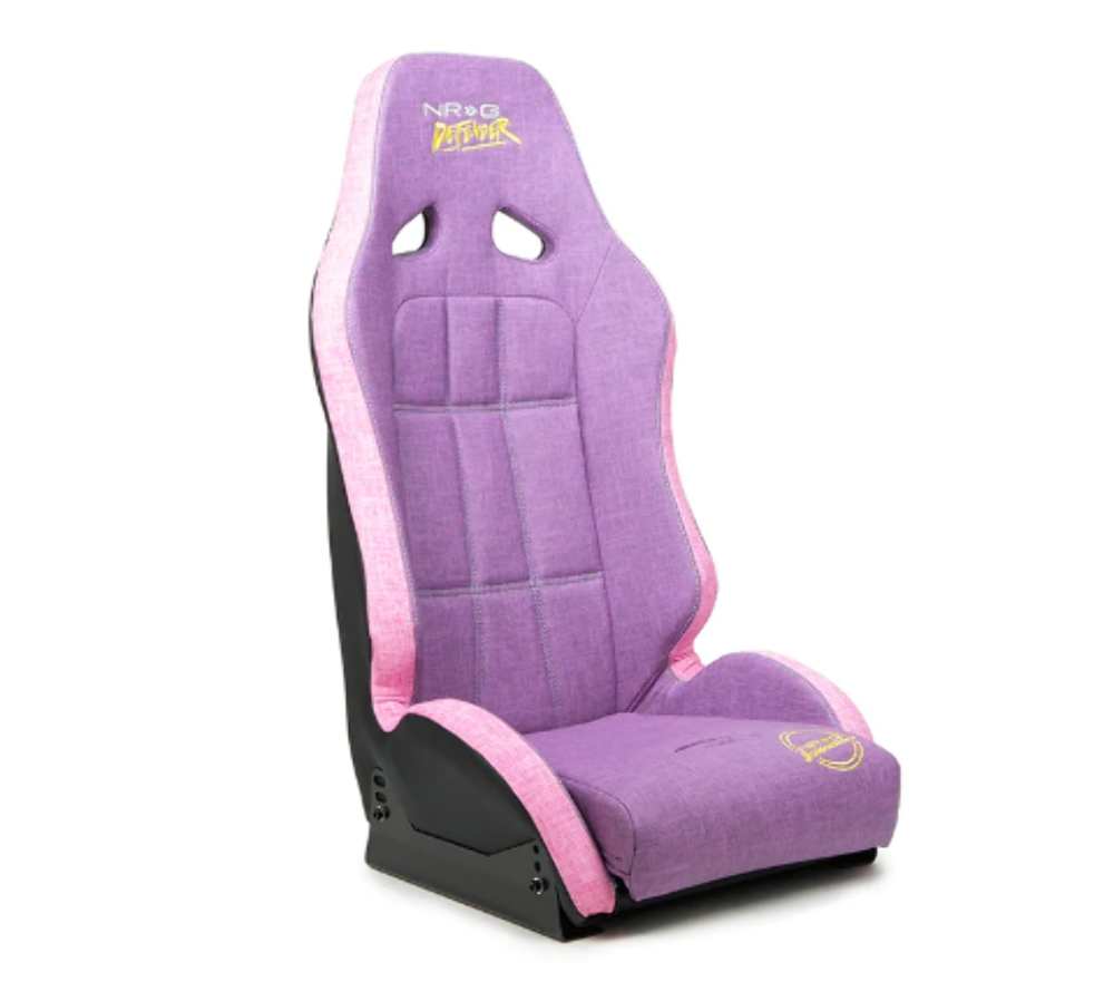 Defender water resistant steel frame suspension seats Black with Black trim w/ Yellow Embroidery Defender logo