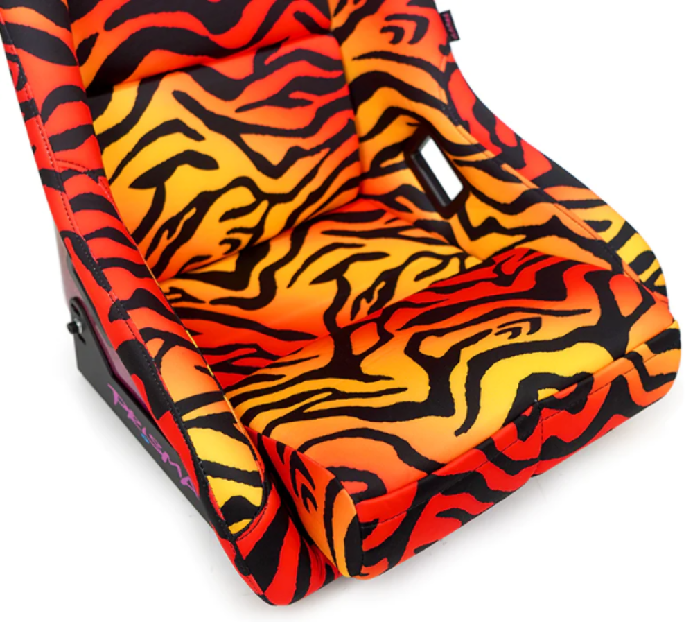 FRP Bucket Seat PRISMA- SAVAGE II Edition in vegan mateirla with hombre pealized PINK and plus phone pockets. (Large)