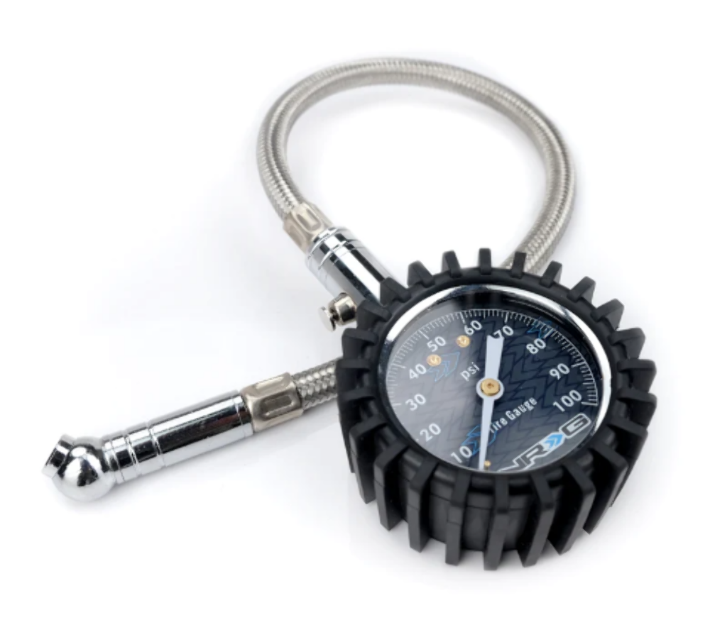 Large dial face 100 psi tire pressure gauge