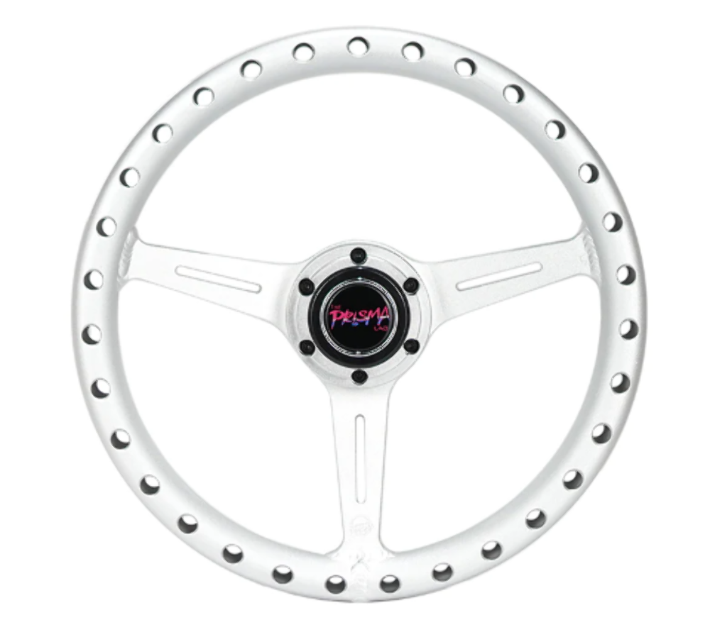 All Aluminum Steering Wheel 330mm - Extra Light- Ergonomic Grip- Anadized Black