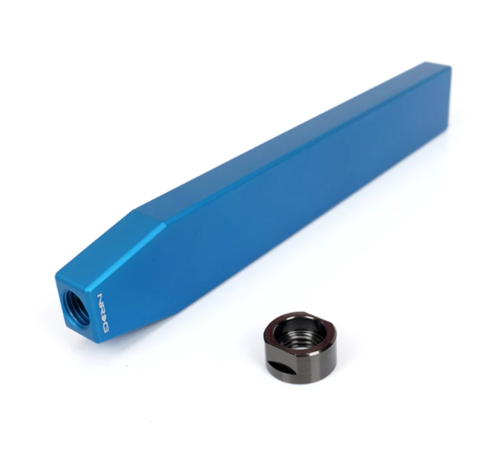 B.A.J Tall shift knob "blank" Blue M12x1.25
