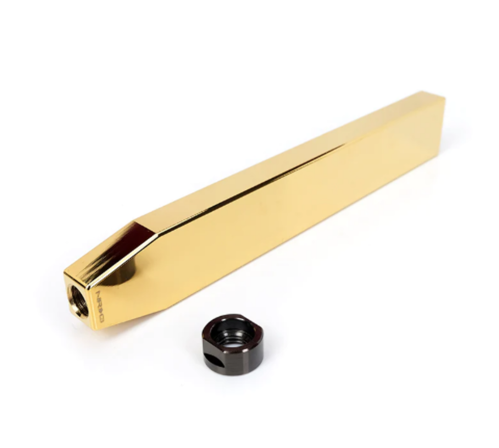B.A.J Tall shift knob "blank" Chrome Gold M10x1.5