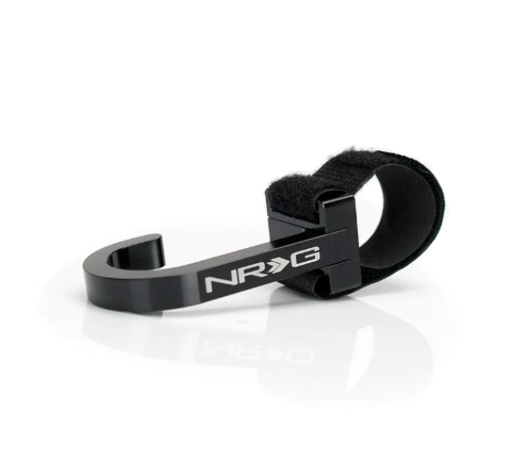 Universal CNC Steering Wheel Hook with Velcro Black