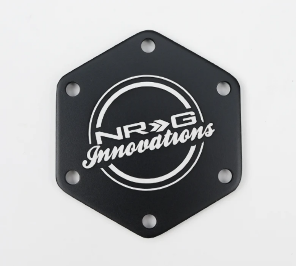NRG Carbon Fiber Horn Delete Button Circular logo front / back