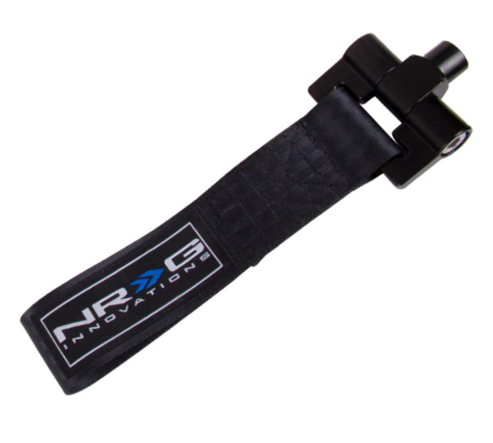 Black - Bolt in tow strap - 5,000 Lbs Limit - Scion TC 05-08, 2014+ / XB 03-07