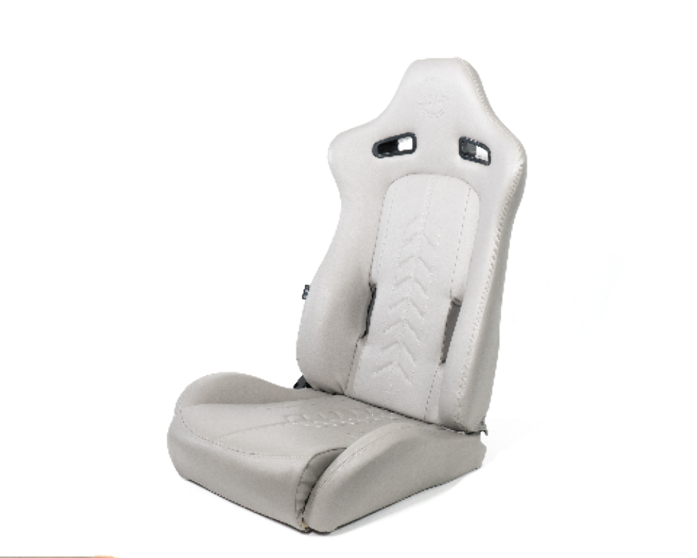 "The Arrow" NRG Sports Vinyl Seat Grey w/ Grey Stitch plus Pressed NRG logo