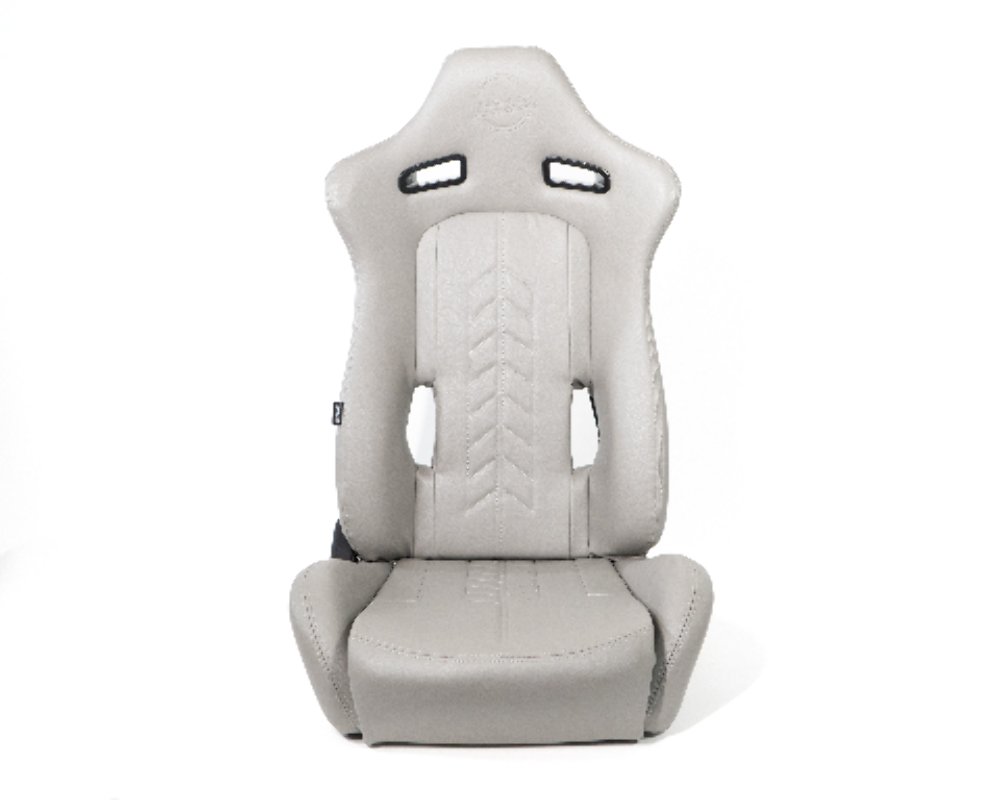 "The Arrow" NRG Sports Vinyl Seat Grey w/ Grey Stitch plus Pressed NRG logo