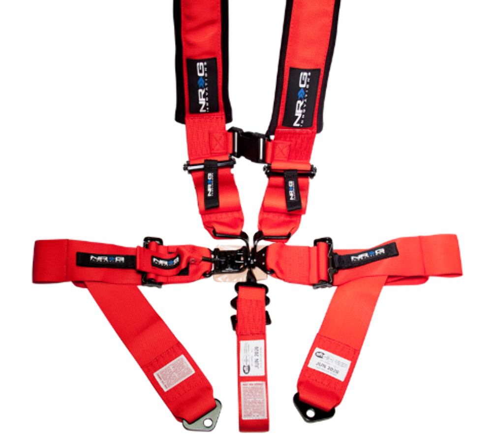 SFI 16.1 5pt 3 inch Seat Belt Harness / Latch Link - Red