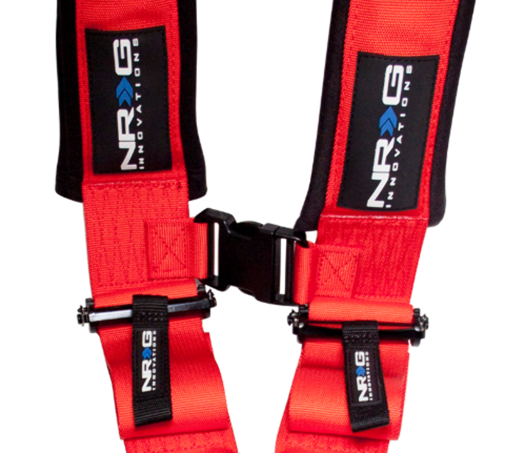 SFI 16.1 5pt 3 inch Seat Belt Harness / Latch Link - Red