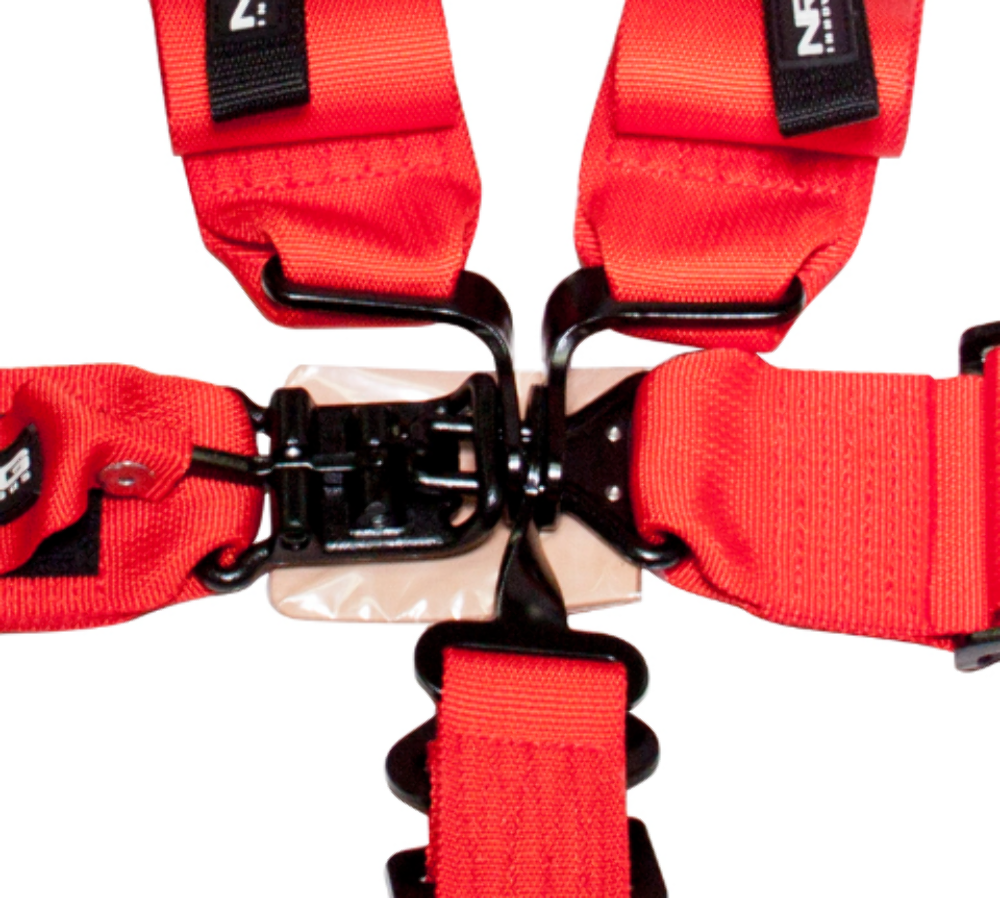 SFI 16.1 5pt 3 inch Seat Belt Harness / Latch Link - Red