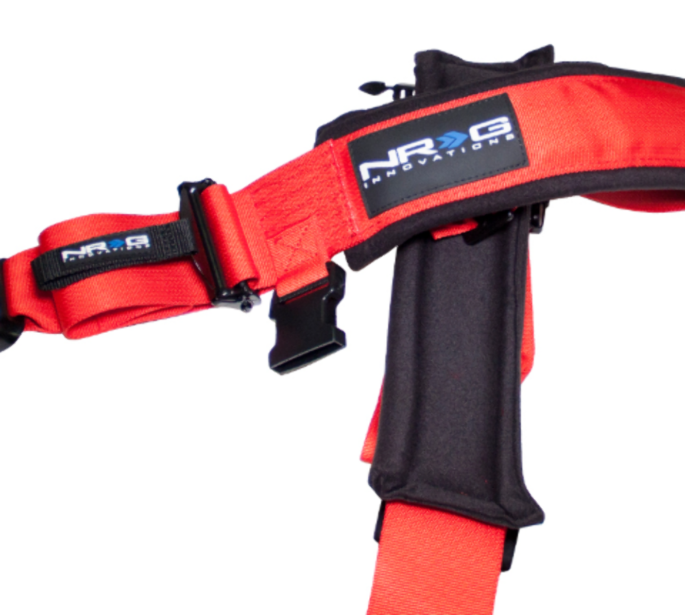 SFI 16.1 5pt 3 inch Seat Belt Harness / Latch Link - Red